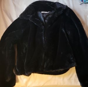 Mi Ami Faux Fur Coat (Francesca's)